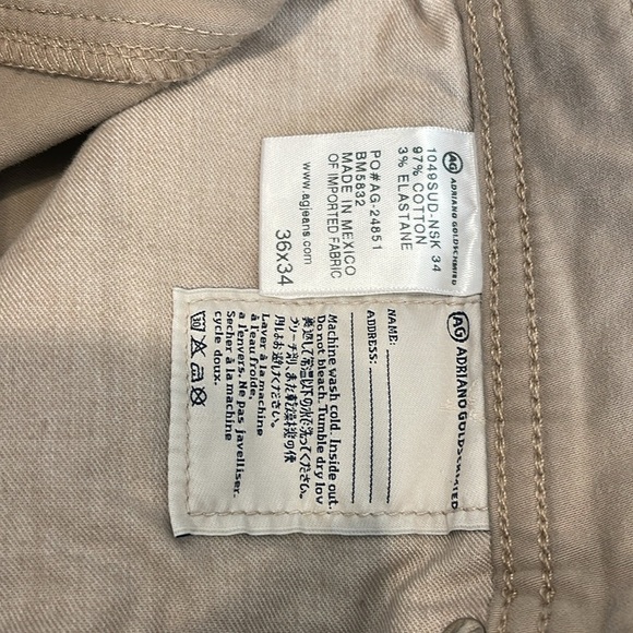 Mens AG THE PROTEGE JEAN size 36x34 STRAIGHT LEG - Picture 4 of 4